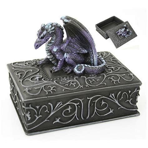 metal dragon trinket box|Amazon.com: Trinket Box Dragon.